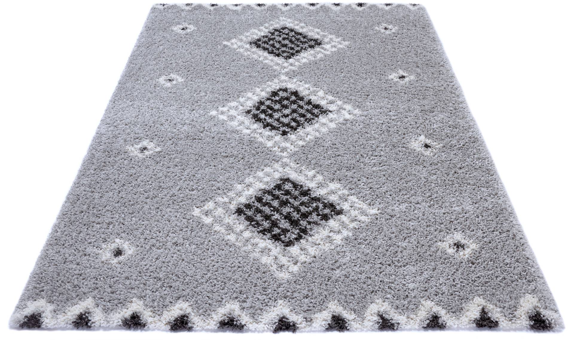 HANSE Home Hochflor-Teppich »Cassia«, rechteckig, 33 mm Höhe, Ethno Look, Boho Design,weich durch Microfaser,Robust,Pflegeleicht von HANSE Home