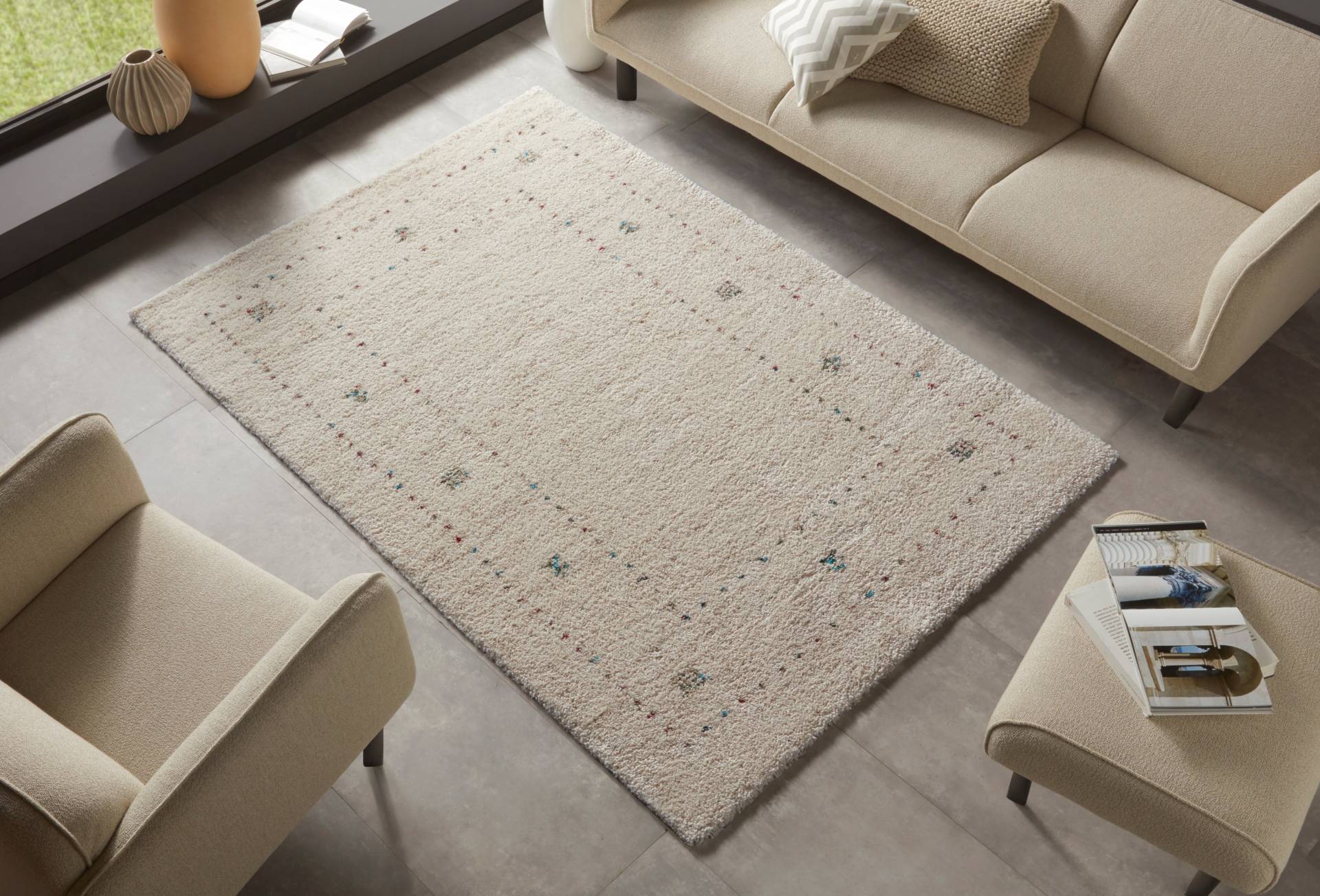HANSE Home Hochflor-Teppich »TEO«, rechteckig, 30 mm Höhe, Shaggy, Flokati, Weich, Boho, Wohnzimmer, Schlafzimmer, Kinderzimmer von HANSE Home