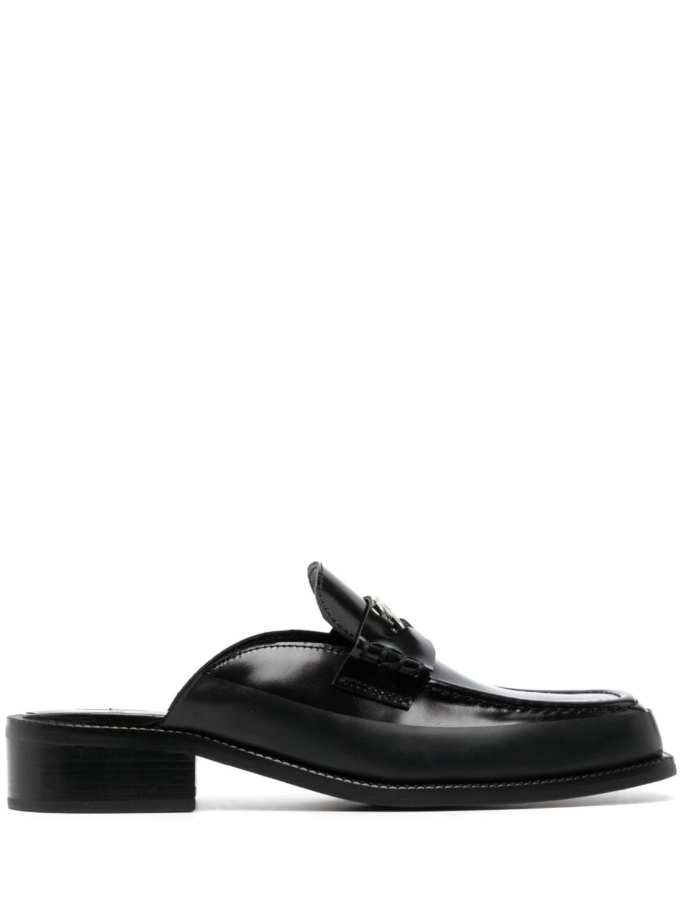 MISBHV Brutalist slip-on leather loafers - Black von MISBHV