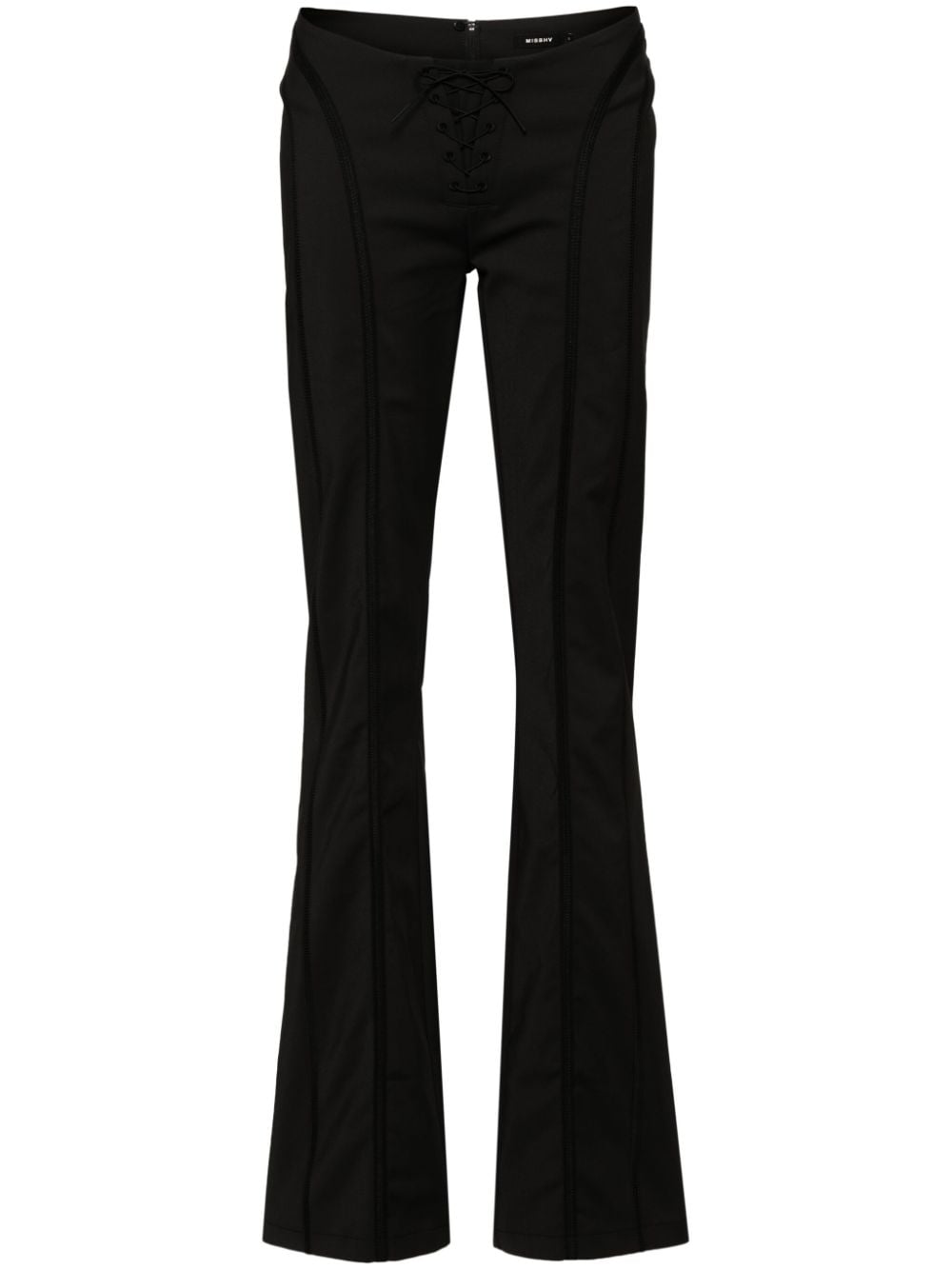 MISBHV Lara flared trousers - Black von MISBHV