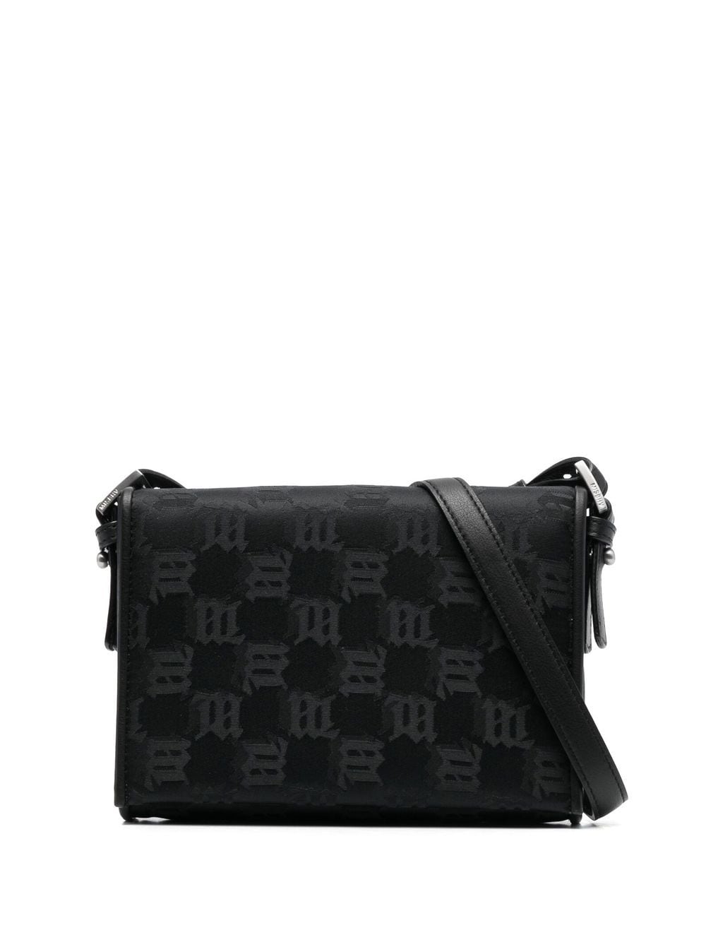 MISBHV jacquard monogram crossbody bag - Black