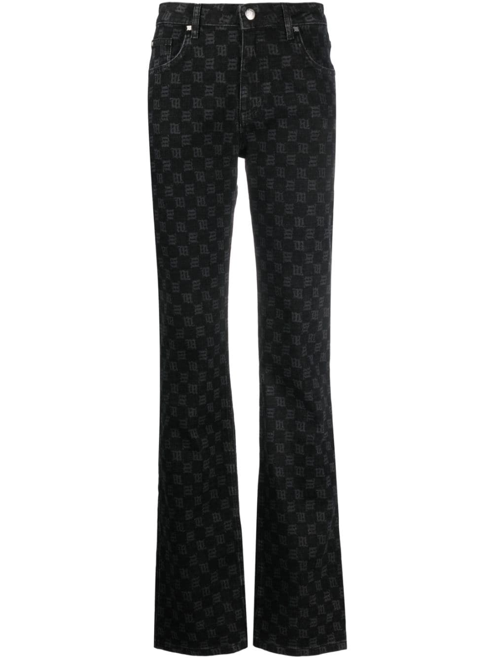 MISBHV Signature Monogram straight-leg jeans - Black von MISBHV