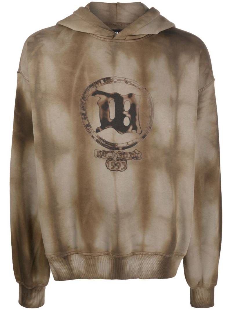 MISBHV Strobe tie-dye hoodie - Brown von MISBHV