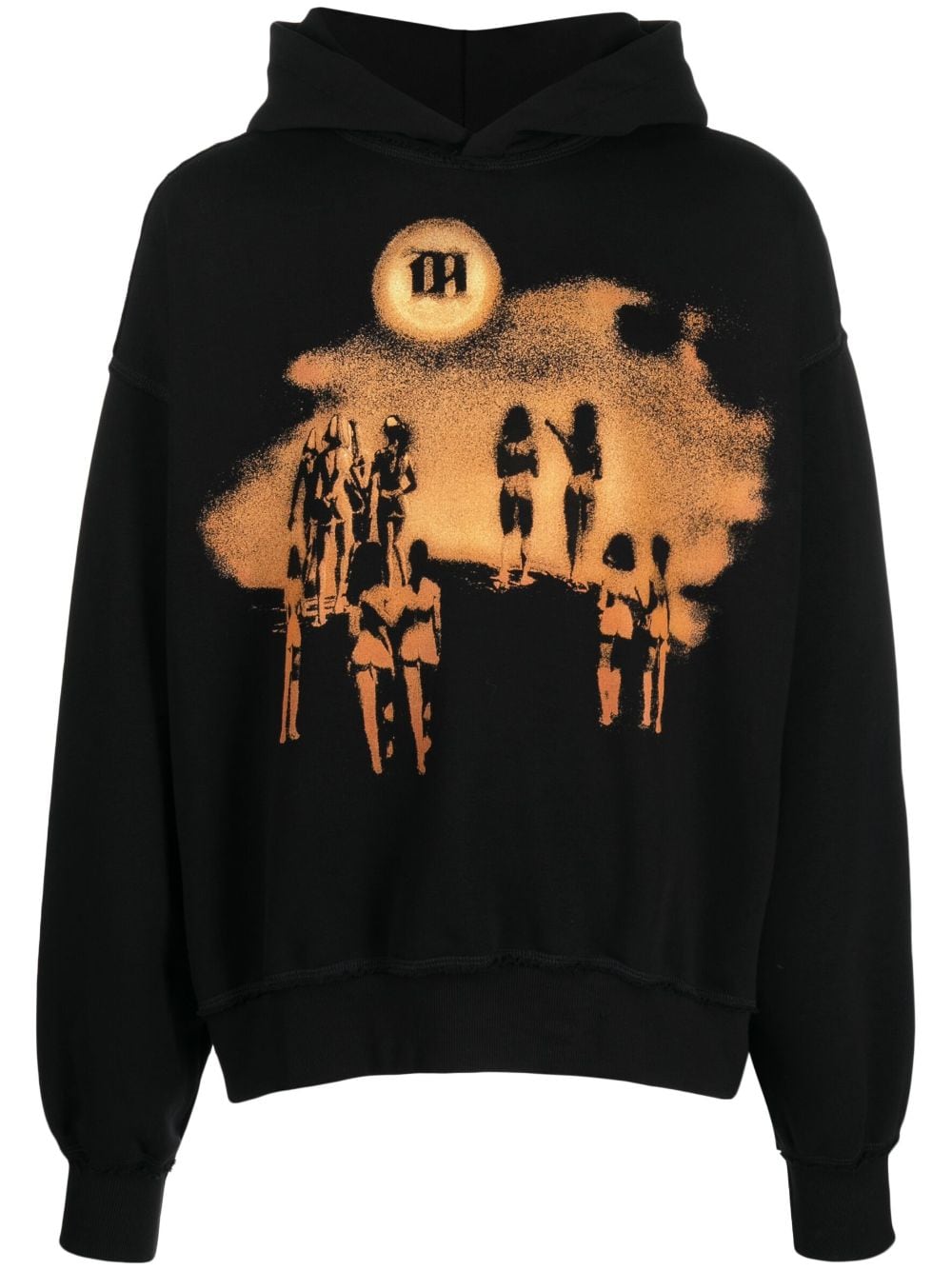 MISBHV Sunrise cotton-blend hoodie - Black von MISBHV