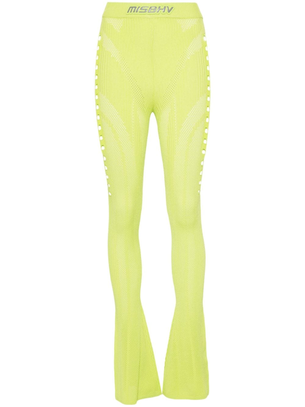 MISBHV cut-out flared trousers - Green von MISBHV