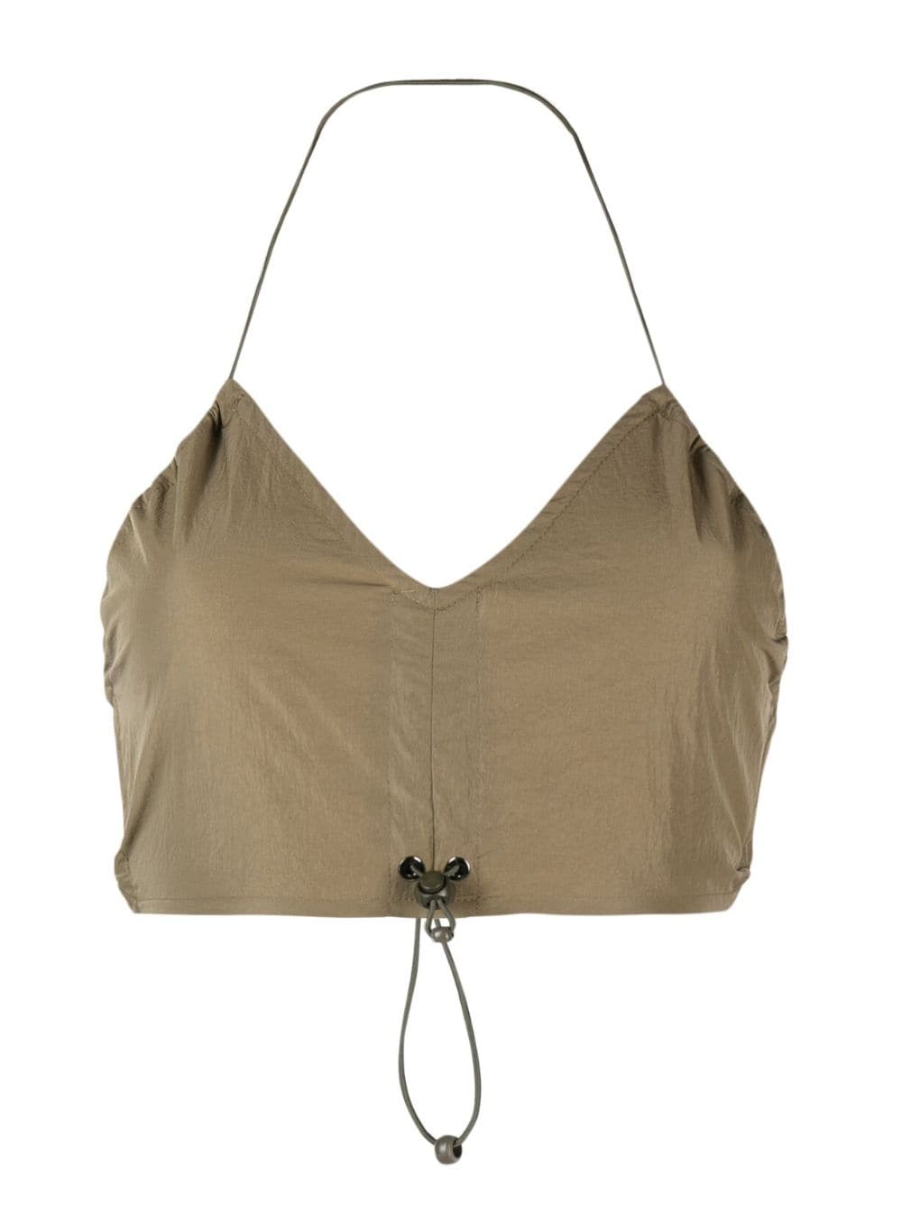 MISBHV drawstring strap bra top - Green von MISBHV