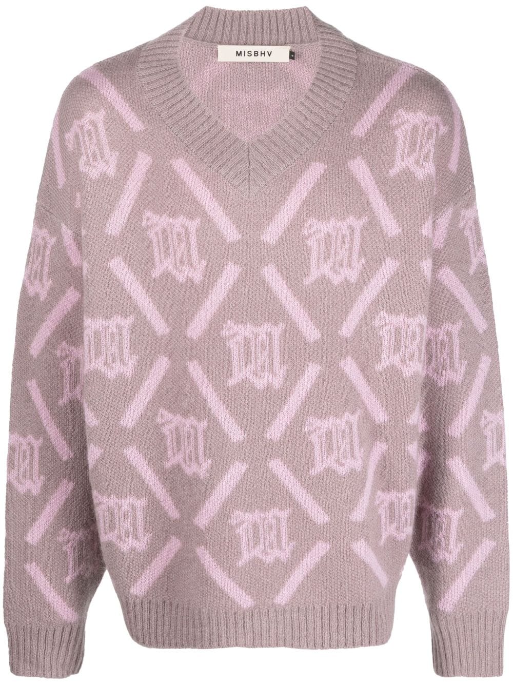 MISBHV intarsia-knit logo jumper - Pink von MISBHV