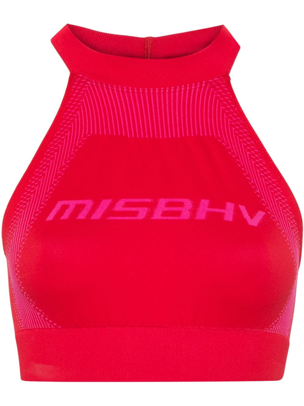 MISBHV jacquard-logo sports bra - Pink von MISBHV