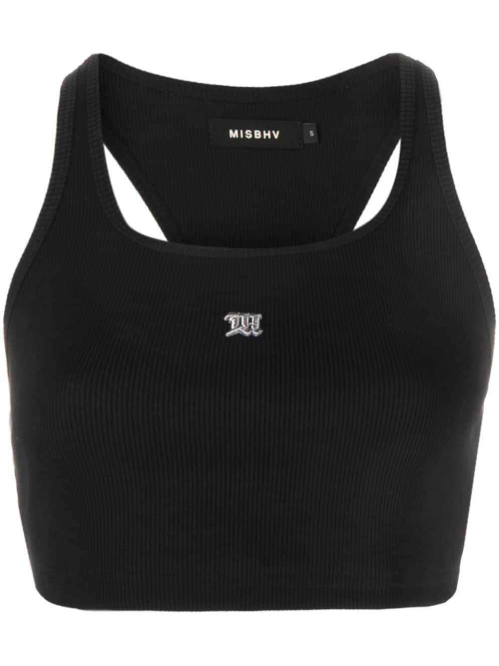 MISBHV The M logo-embroidered top - Black von MISBHV