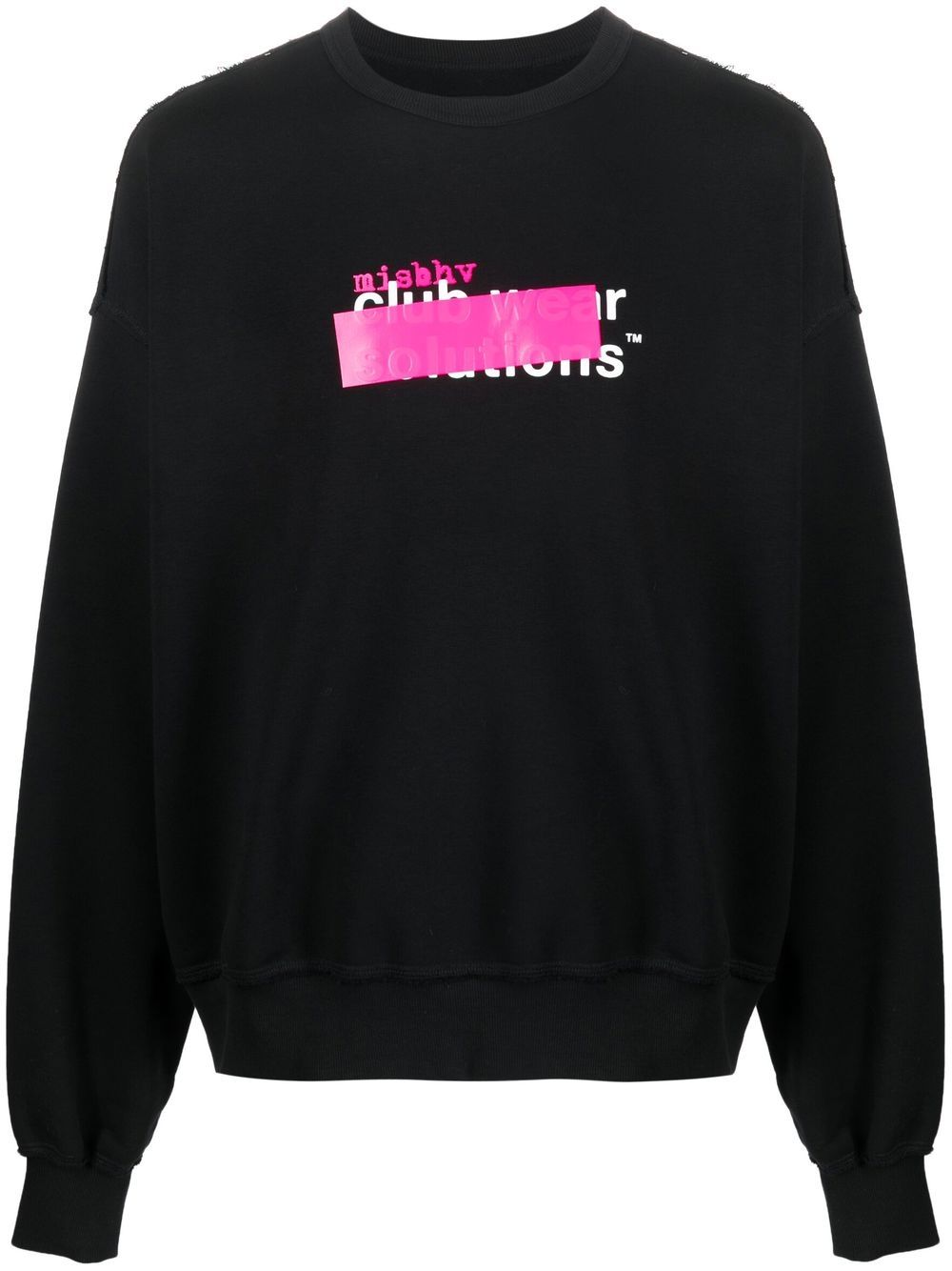 MISBHV logo-print distressed sweatshirt - Black von MISBHV