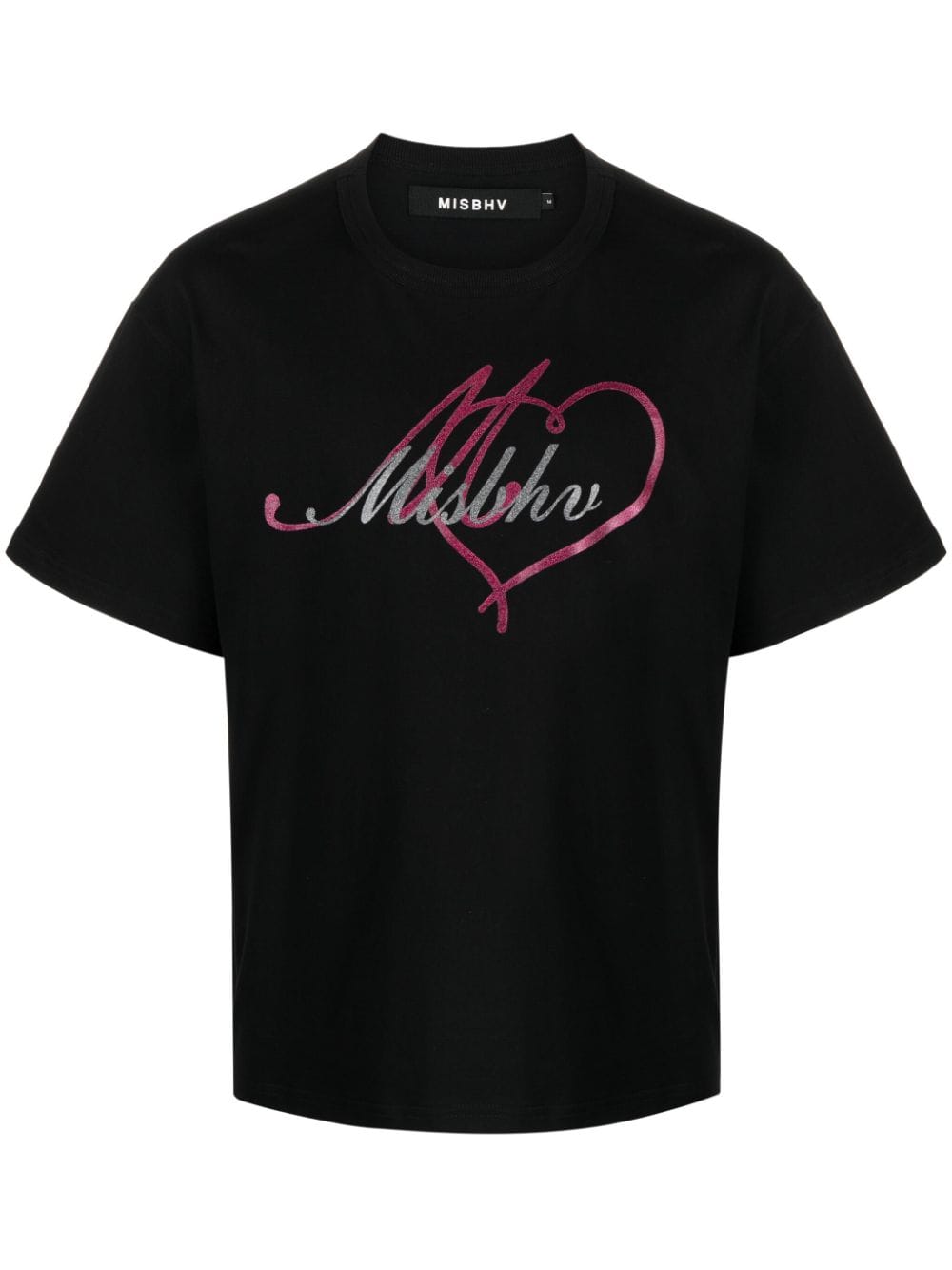 MISBHV logo-print glitter-embellished T-shirt - Black von MISBHV