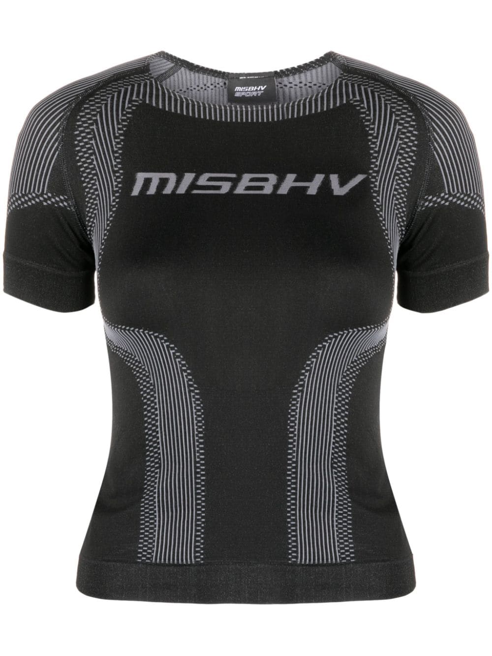 MISBHV logo-print stretch top - Black von MISBHV