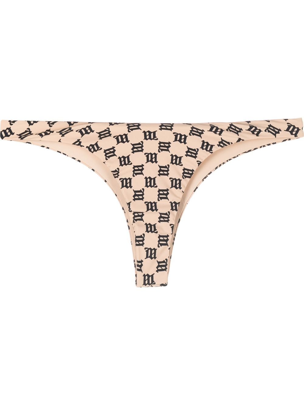 MISBHV monogram-pattern bikini bottoms - Neutrals von MISBHV
