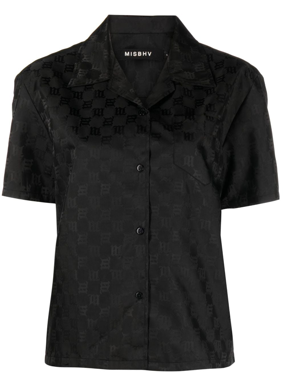 MISBHV monogram-print short-sleeve shirt - Black von MISBHV