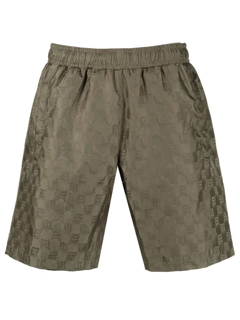 MISBHV monogram-print track shorts - Green von MISBHV