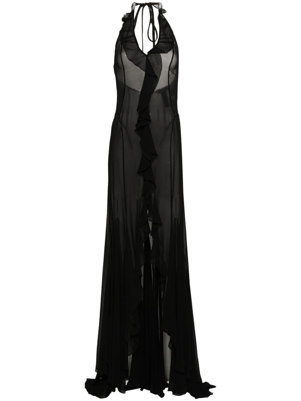 MISBHV semi-sheer maxi dress - Black von MISBHV