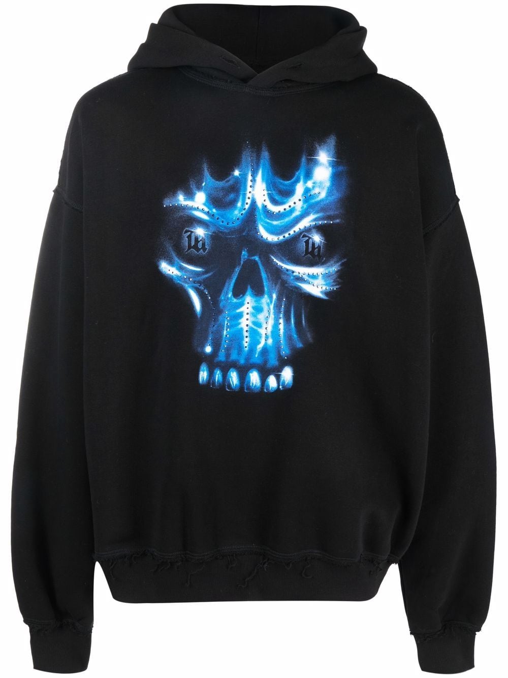 MISBHV skull print drawstring hoodie - Black von MISBHV