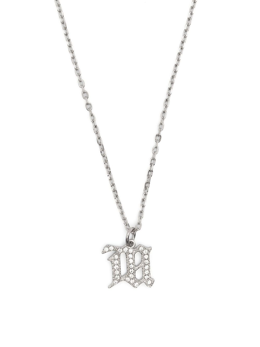 MISBHV small crystal M chain necklace - Silver von MISBHV