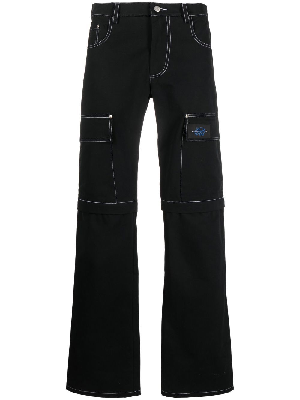 MISBHV x UFO361 straight-leg cargo trousers - Black von MISBHV