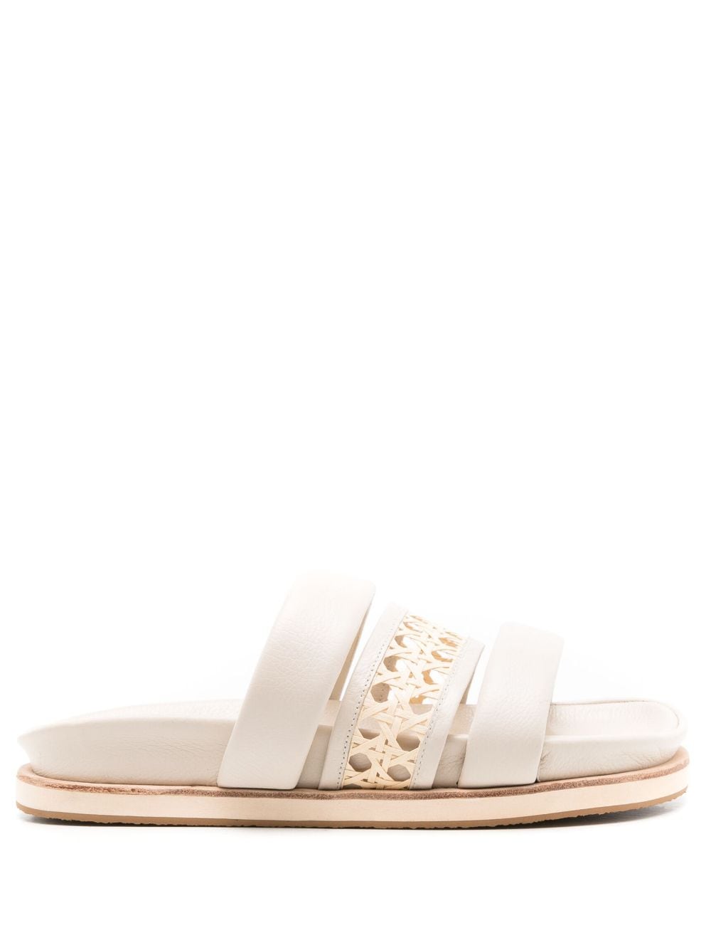 MISCI Carriola wicker-strap sandals - White von MISCI