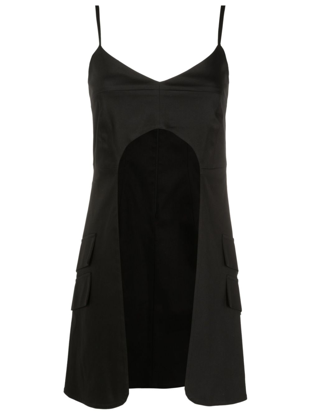 MISCI Speed cut-out longline tank top - Black von MISCI