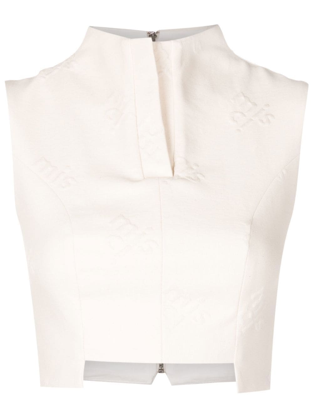 MISCI cropped sleeveless top - White von MISCI