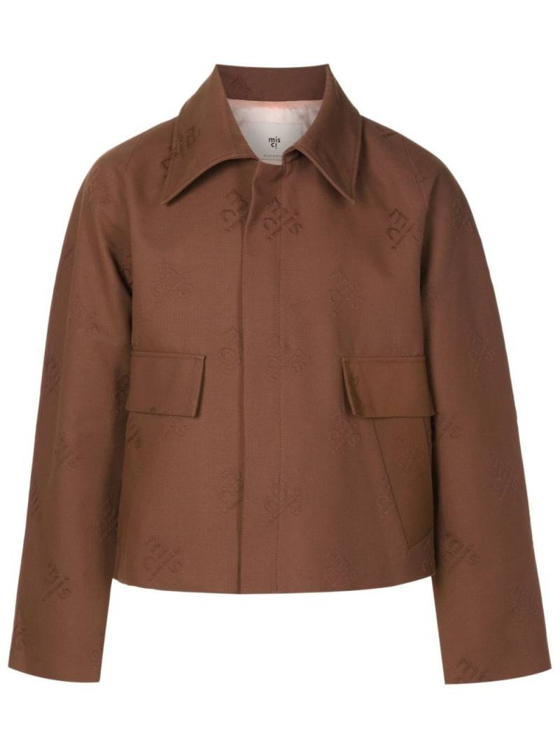 MISCI cropped wide-cut jacket - Brown von MISCI