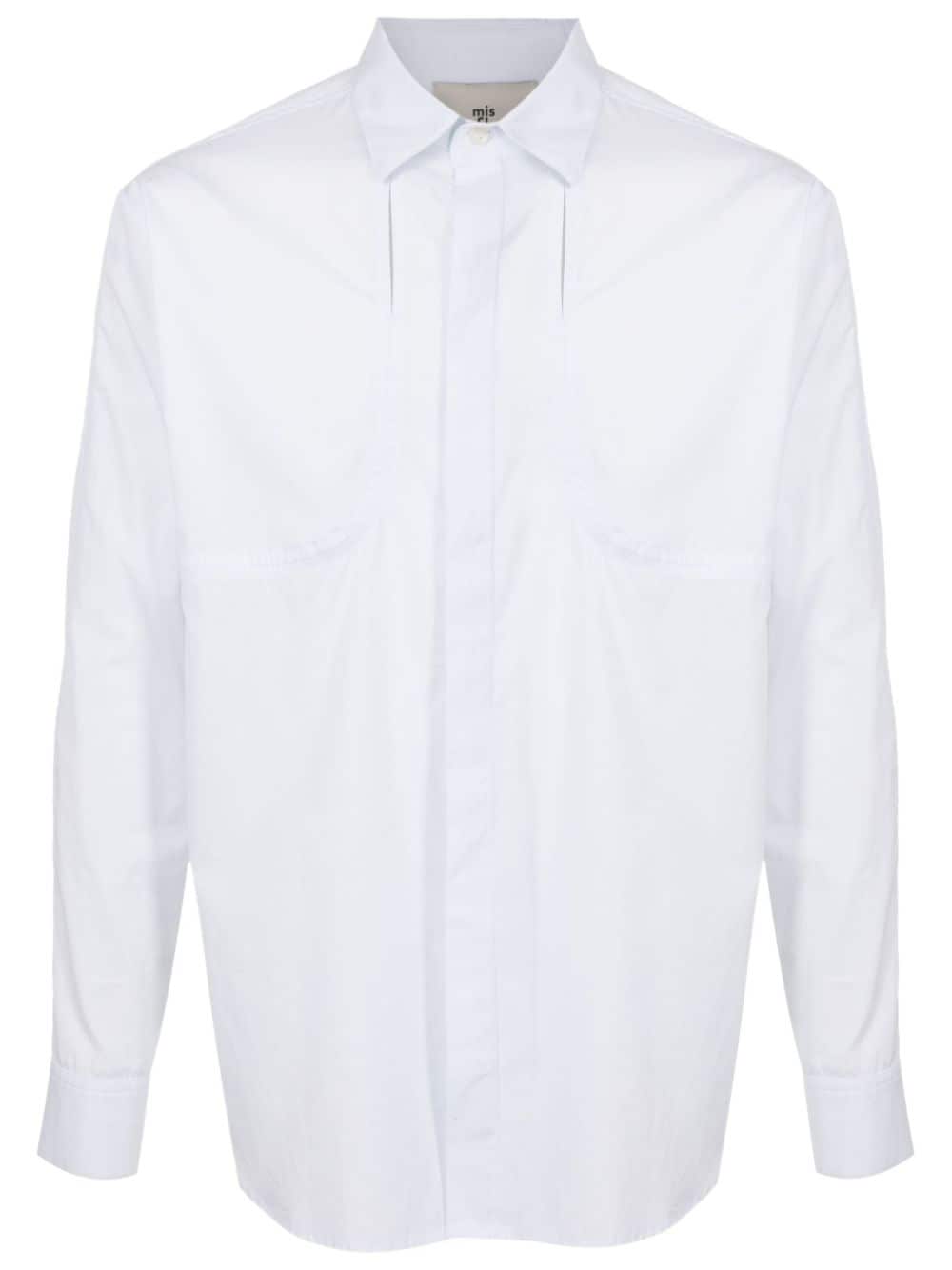 MISCI cut-out long-sleeved shirt - White von MISCI