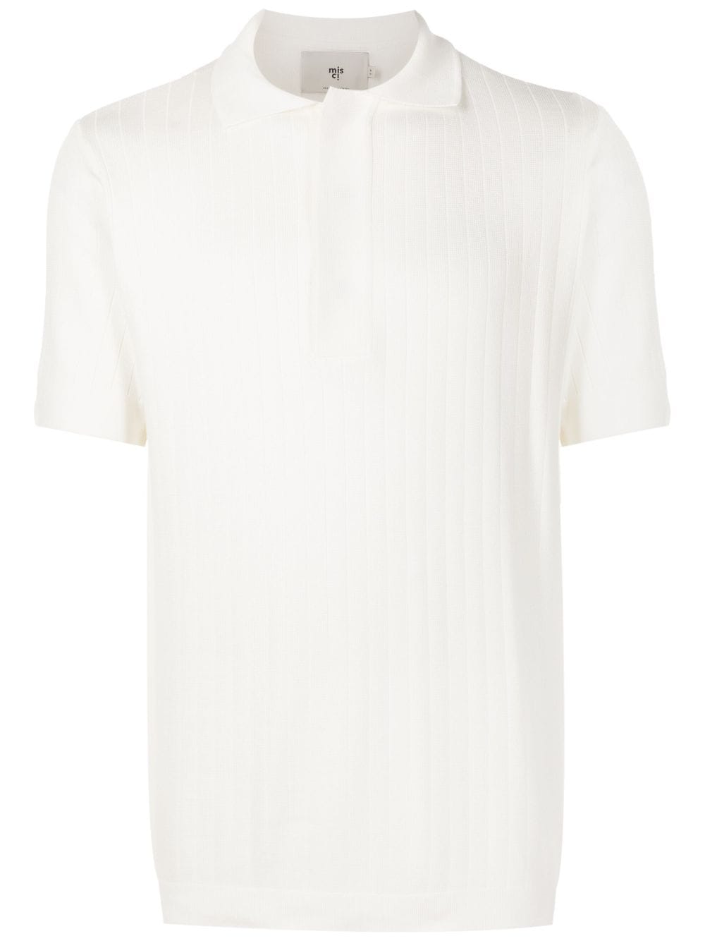 MISCI fine-ribbed polo shirt - White von MISCI