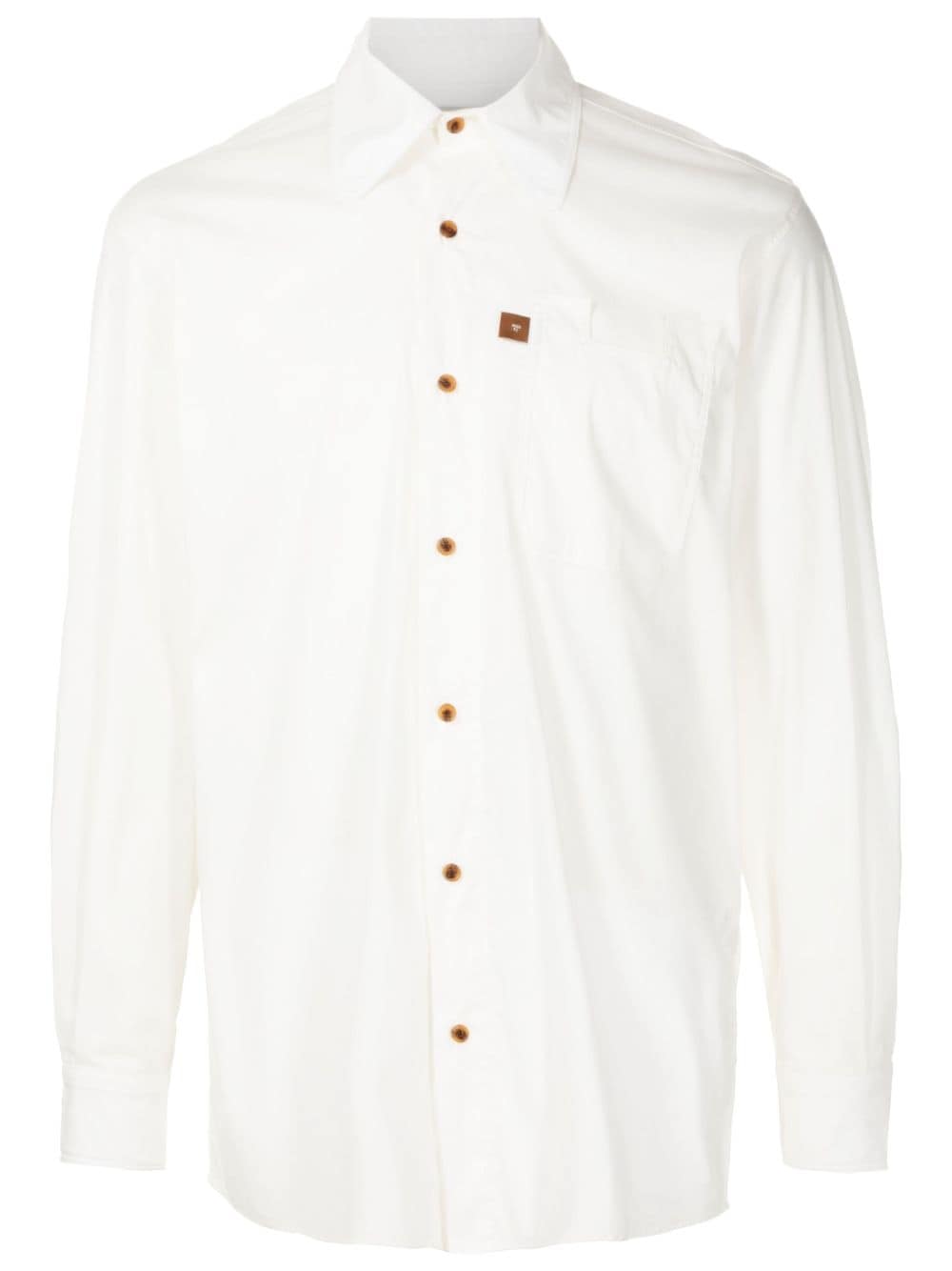 MISCI long-sleeved button-up shirt - White von MISCI