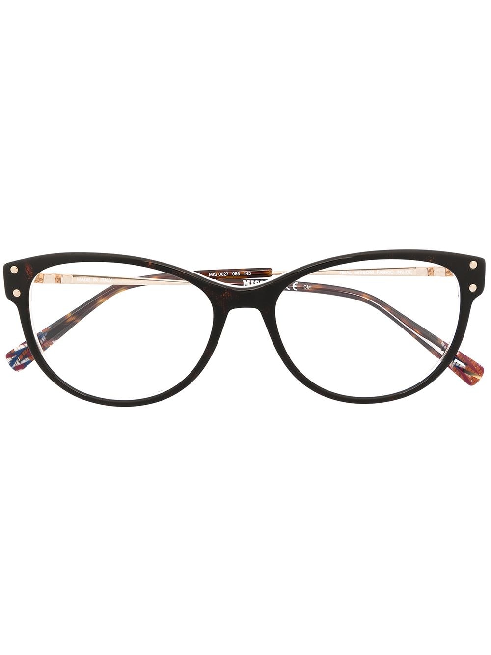 MISSONI EYEWEAR cat-eye frame glasses - Brown von MISSONI EYEWEAR