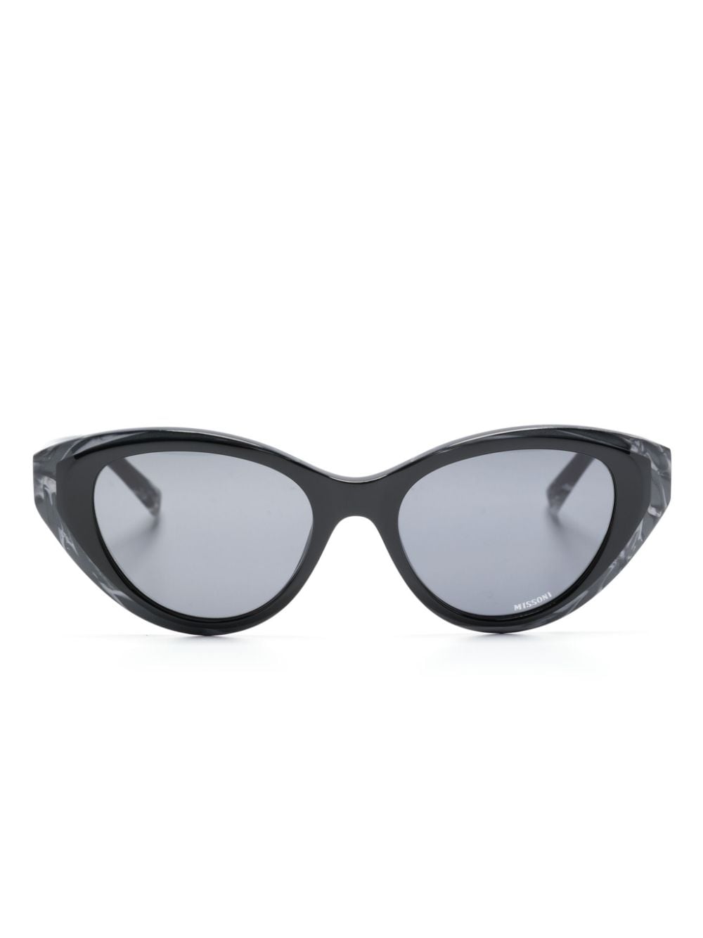 MISSONI EYEWEAR marble-pattern cat-eye sunglasses - Black von MISSONI EYEWEAR