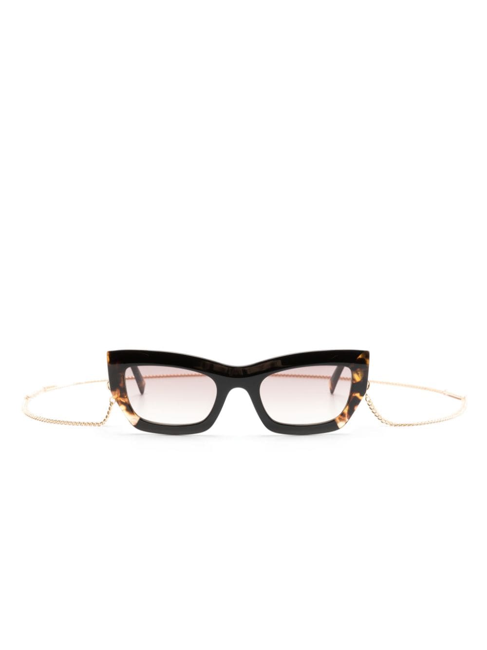 MISSONI EYEWEAR tortoiseshell-detailing rectangle-frame sunglasses - Brown von MISSONI EYEWEAR