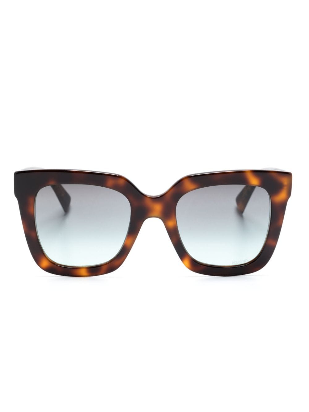 MISSONI EYEWEAR tortoiseshell-effect square-frame sunglasses - Brown von MISSONI EYEWEAR