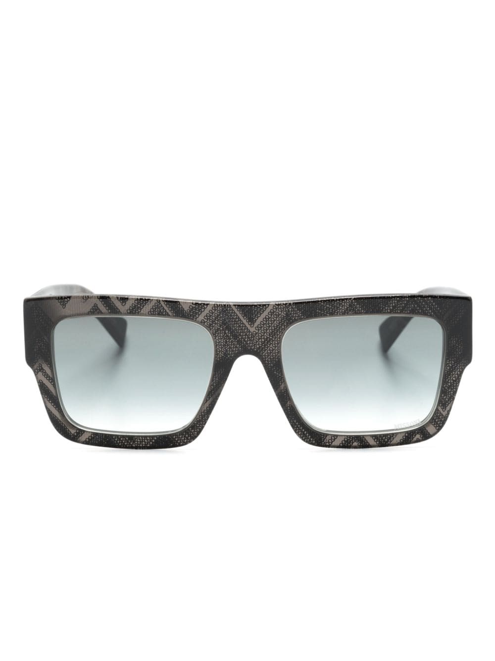 MISSONI EYEWEAR zigzag-print square-frame sunglasses - Black von MISSONI EYEWEAR