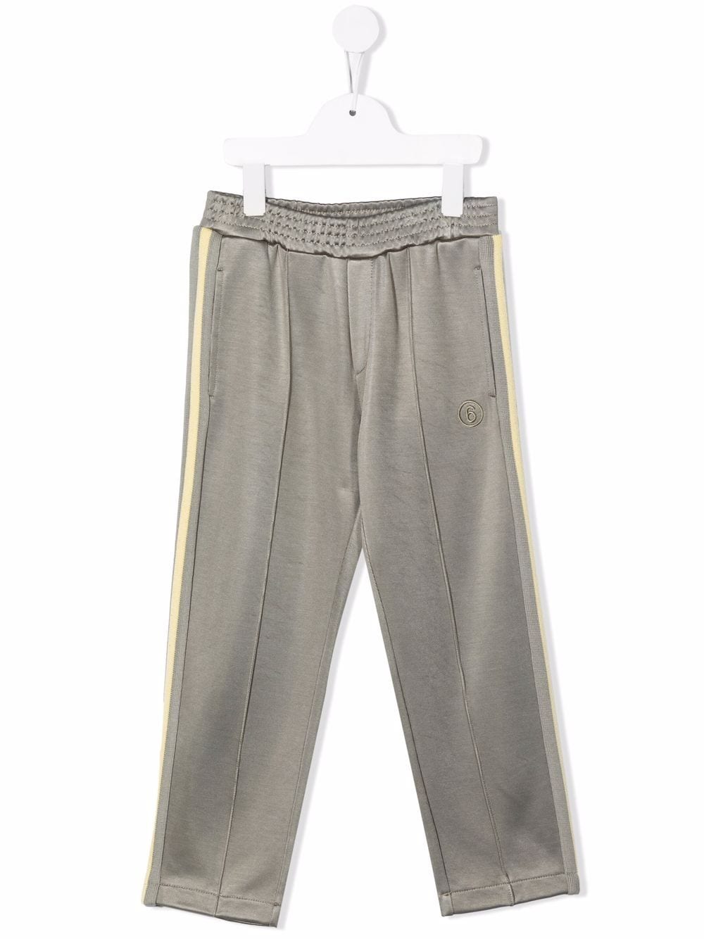 MM6 Maison Margiela Kids embroidered-logo trousers - Green von MM6 Maison Margiela Kids