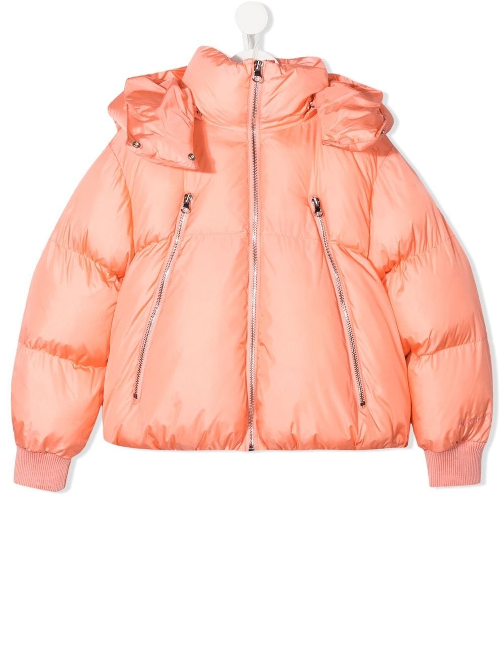 MM6 Maison Margiela Kids hooded puffer jacket - Orange von MM6 Maison Margiela Kids