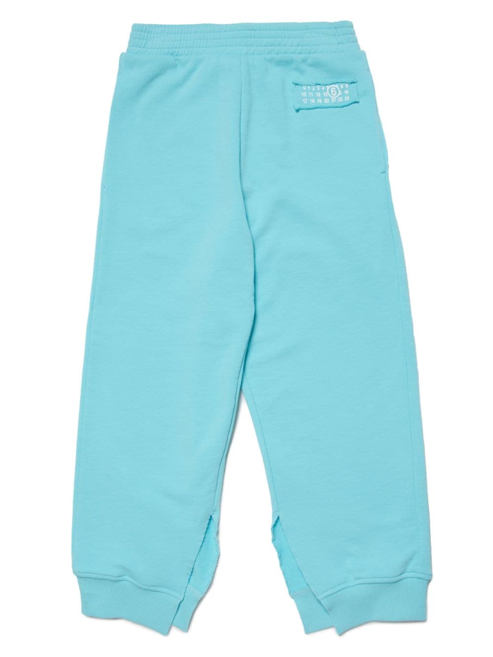 MM6 Maison Margiela Kids logo-appliqué cotton track pants - Blue von MM6 Maison Margiela Kids