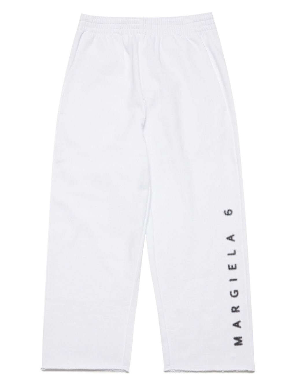 MM6 Maison Margiela Kids logo-print cotton track pants - Yellow von MM6 Maison Margiela Kids