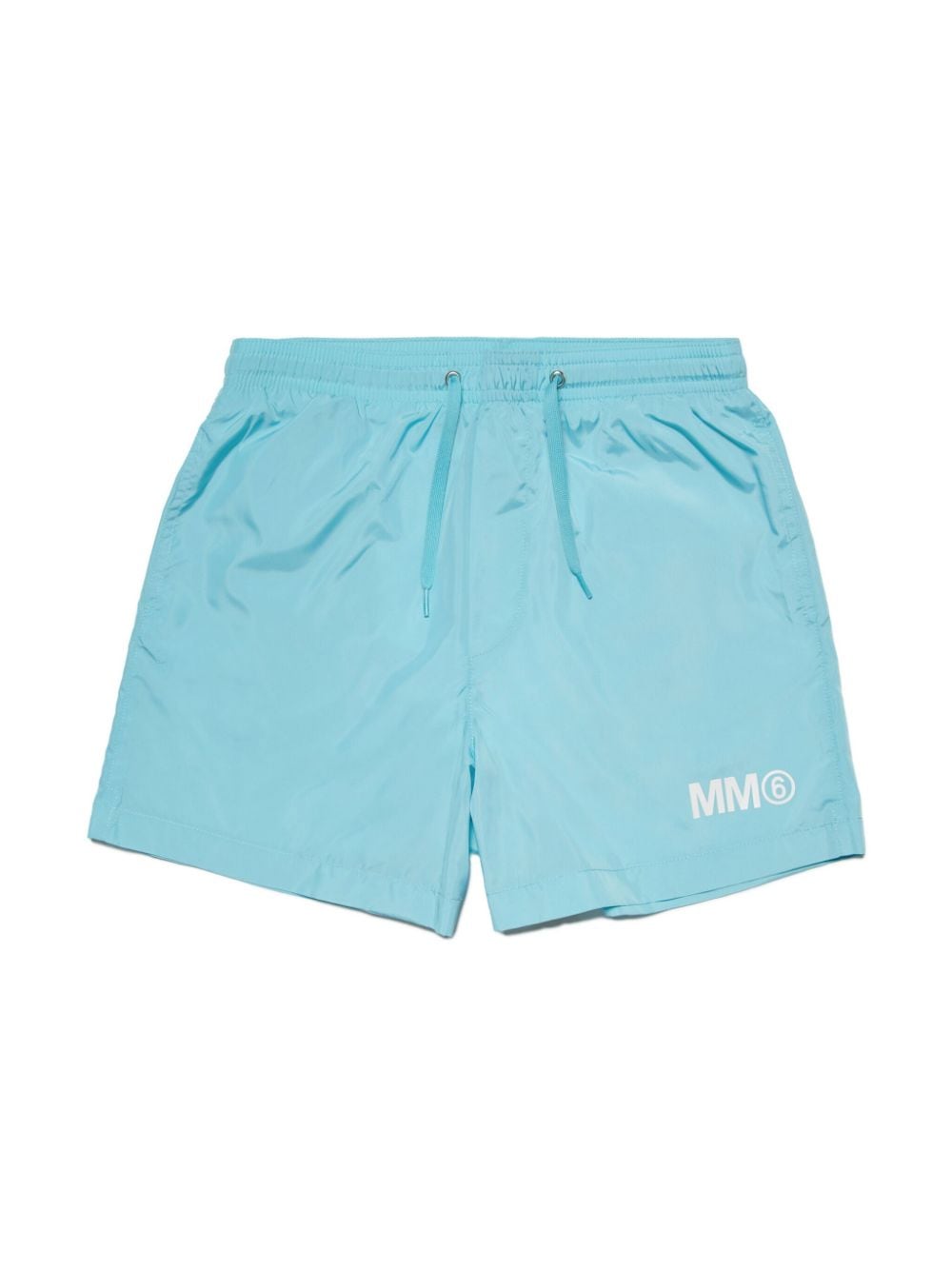 MM6 Maison Margiela Kids logo-print drawstring swim shorts - Blue von MM6 Maison Margiela Kids