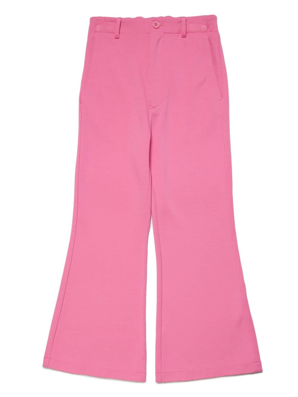 MM6 Maison Margiela Kids logo-print flared trousers - Pink von MM6 Maison Margiela Kids