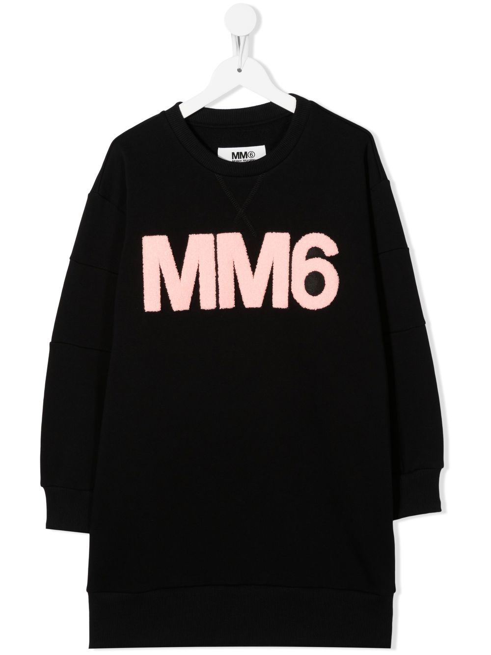 MM6 Maison Margiela Kids logo-print sweatshirt dress - Black von MM6 Maison Margiela Kids