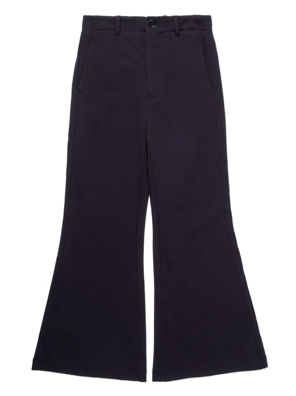 MM6 Maison Margiela Kids numbers-motif bootcut trousers - Black von MM6 Maison Margiela Kids