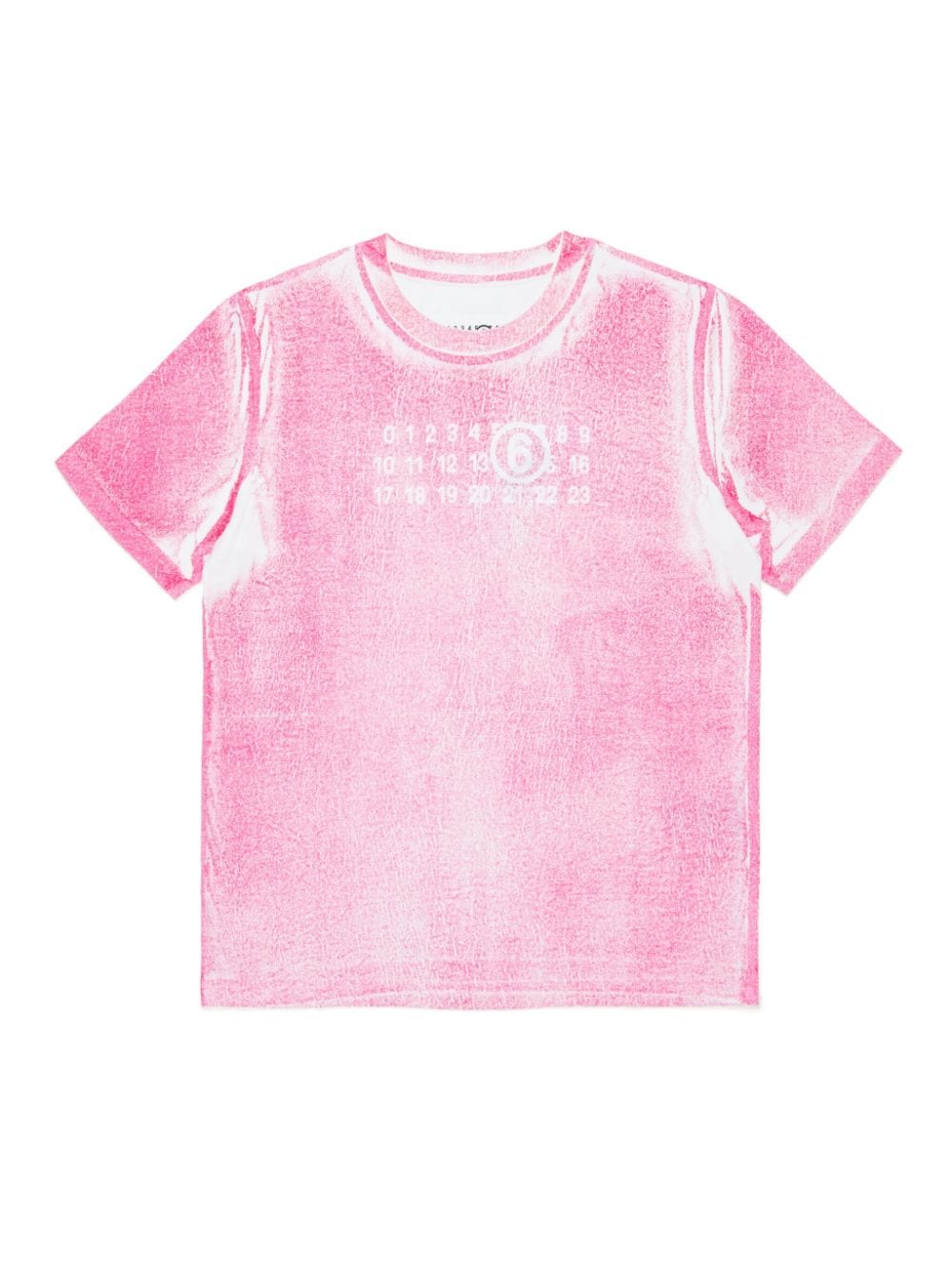 MM6 Maison Margiela Kids numbers-motif cotton T-shirt - Pink von MM6 Maison Margiela Kids