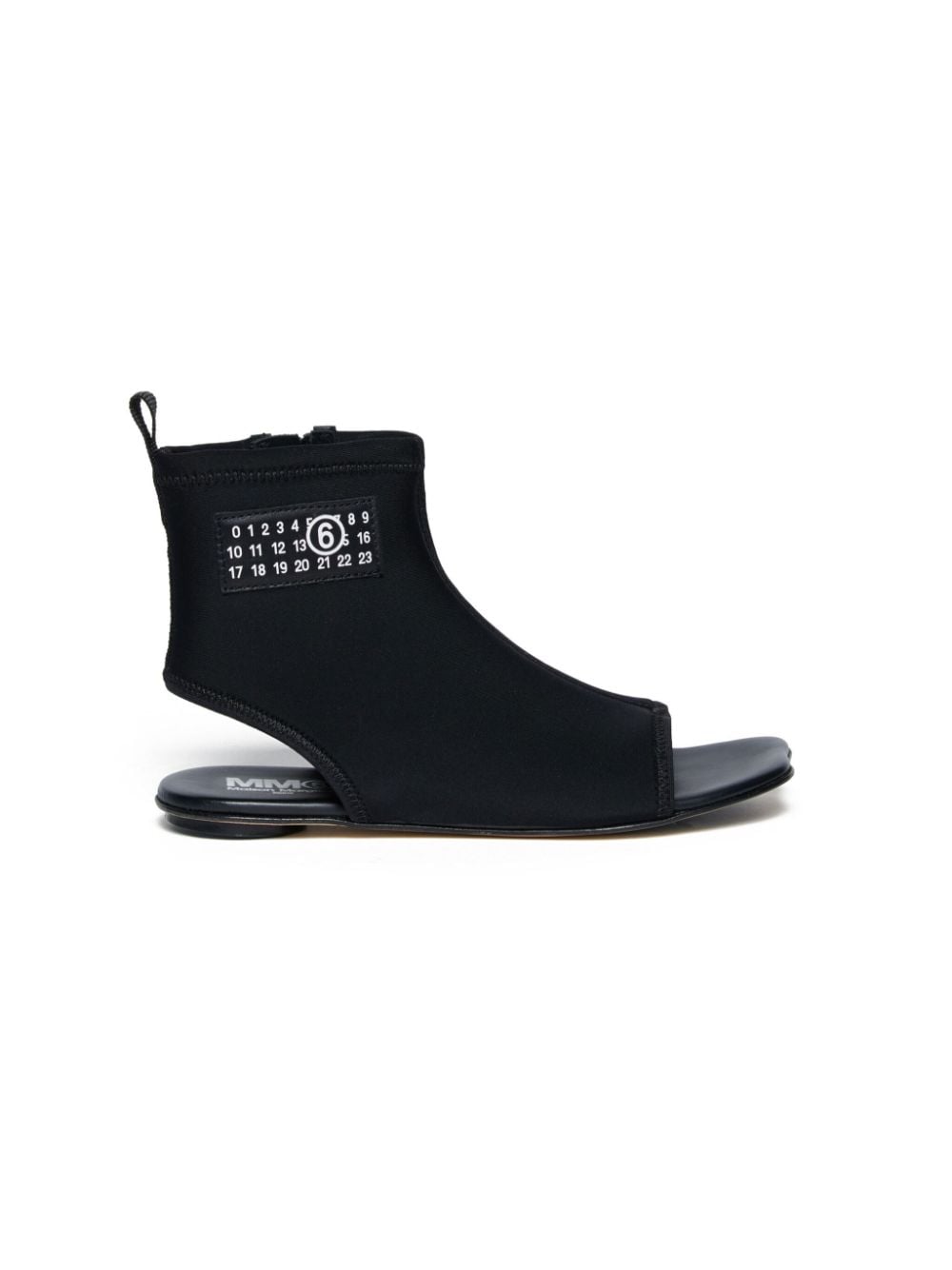 MM6 Maison Margiela Kids open-toe midi boots - Black von MM6 Maison Margiela Kids