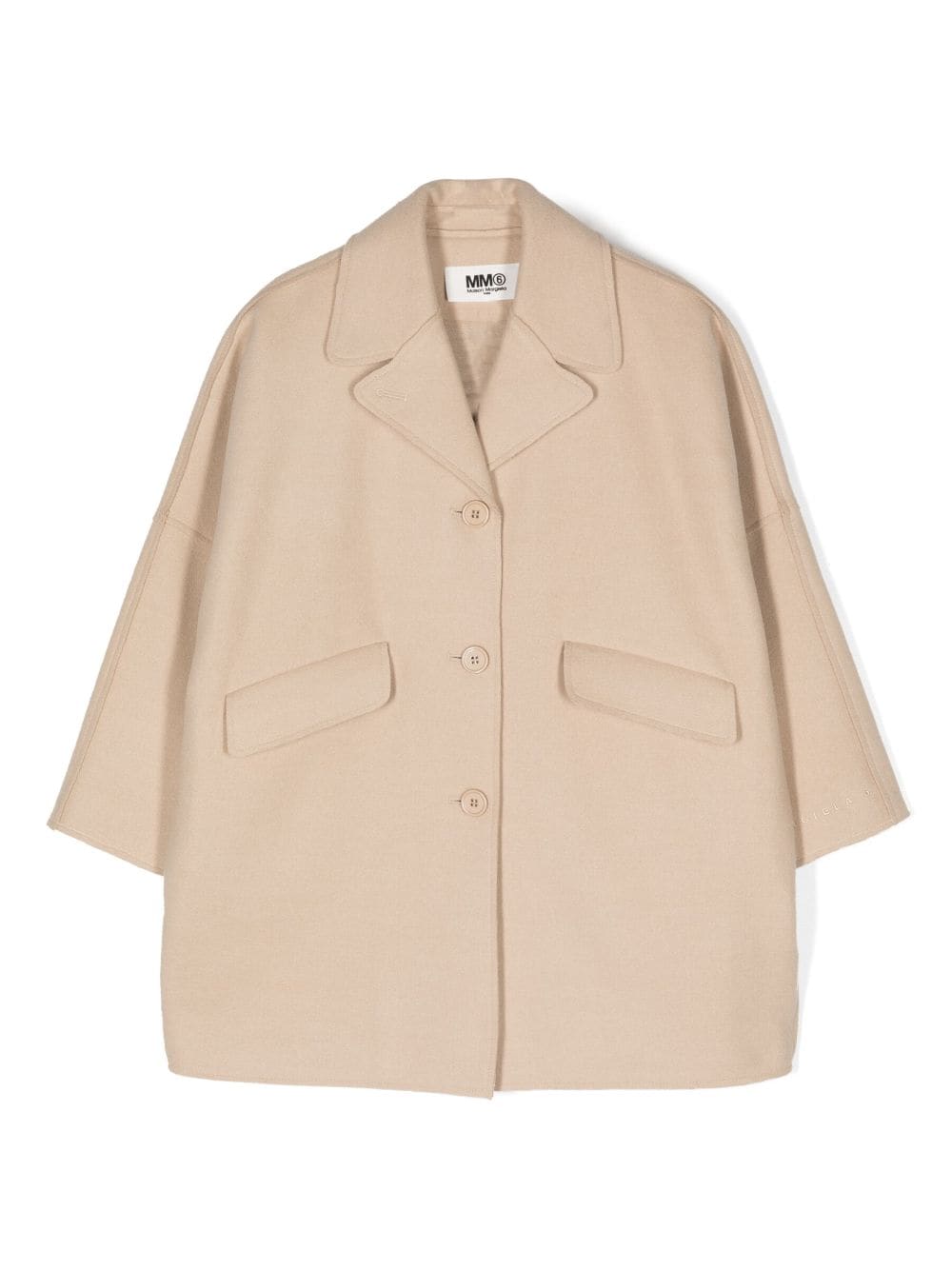 MM6 Maison Margiela Kids single-breasted blazer - Neutrals von MM6 Maison Margiela Kids