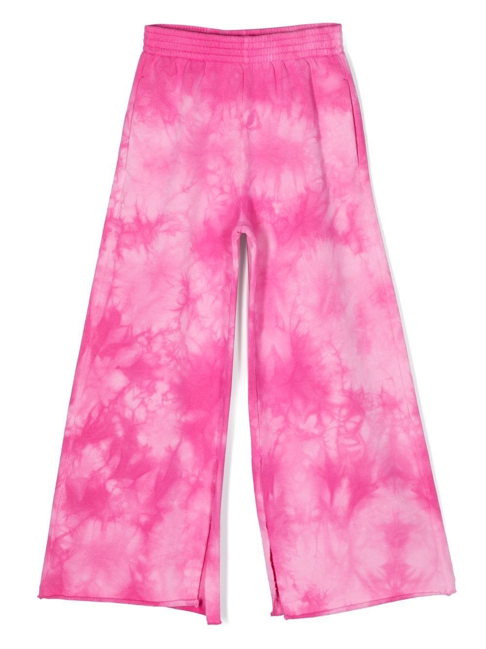 MM6 Maison Margiela Kids tie-dye wide-leg trousers - Pink von MM6 Maison Margiela Kids