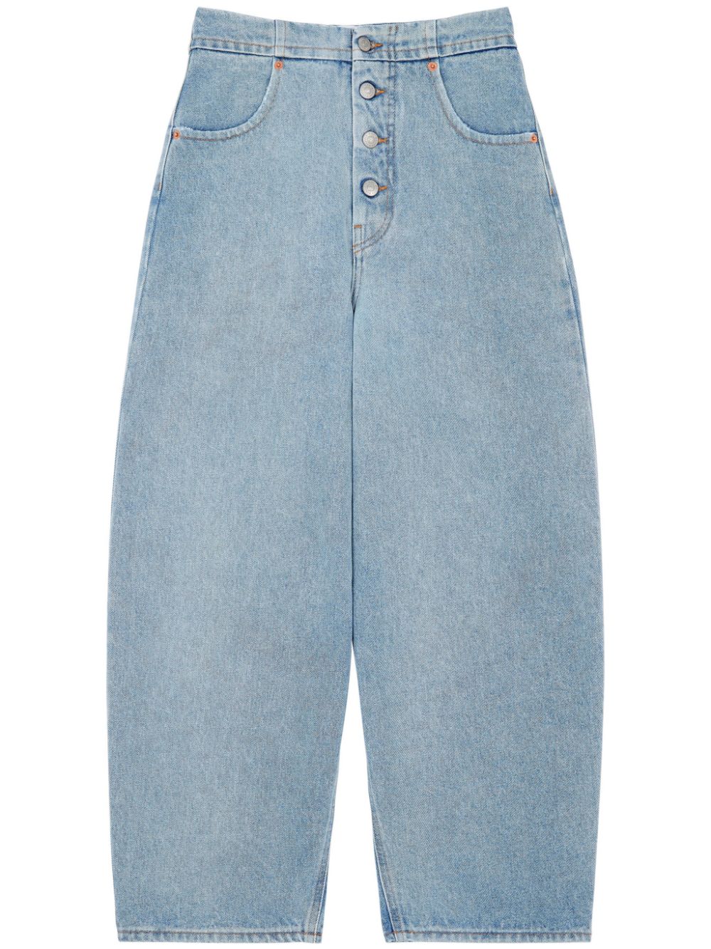 MM6 Maison Margiela mid-rise cropped jeans - Blue von MM6 Maison Margiela