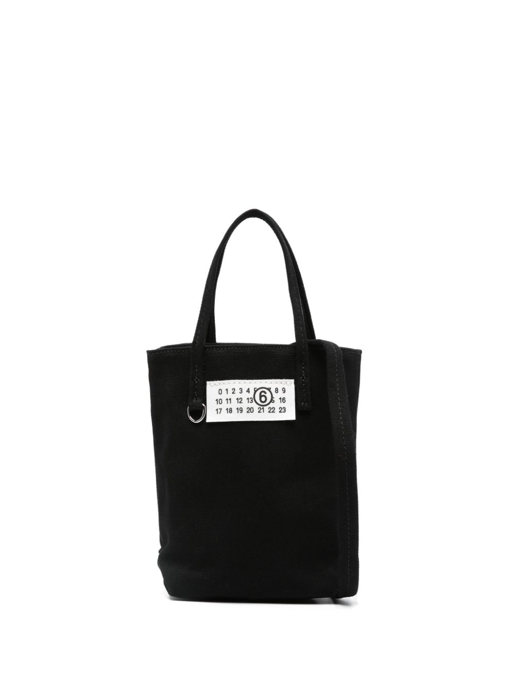 MM6 Maison Margiela mini canvas tote bag - Black von MM6 Maison Margiela