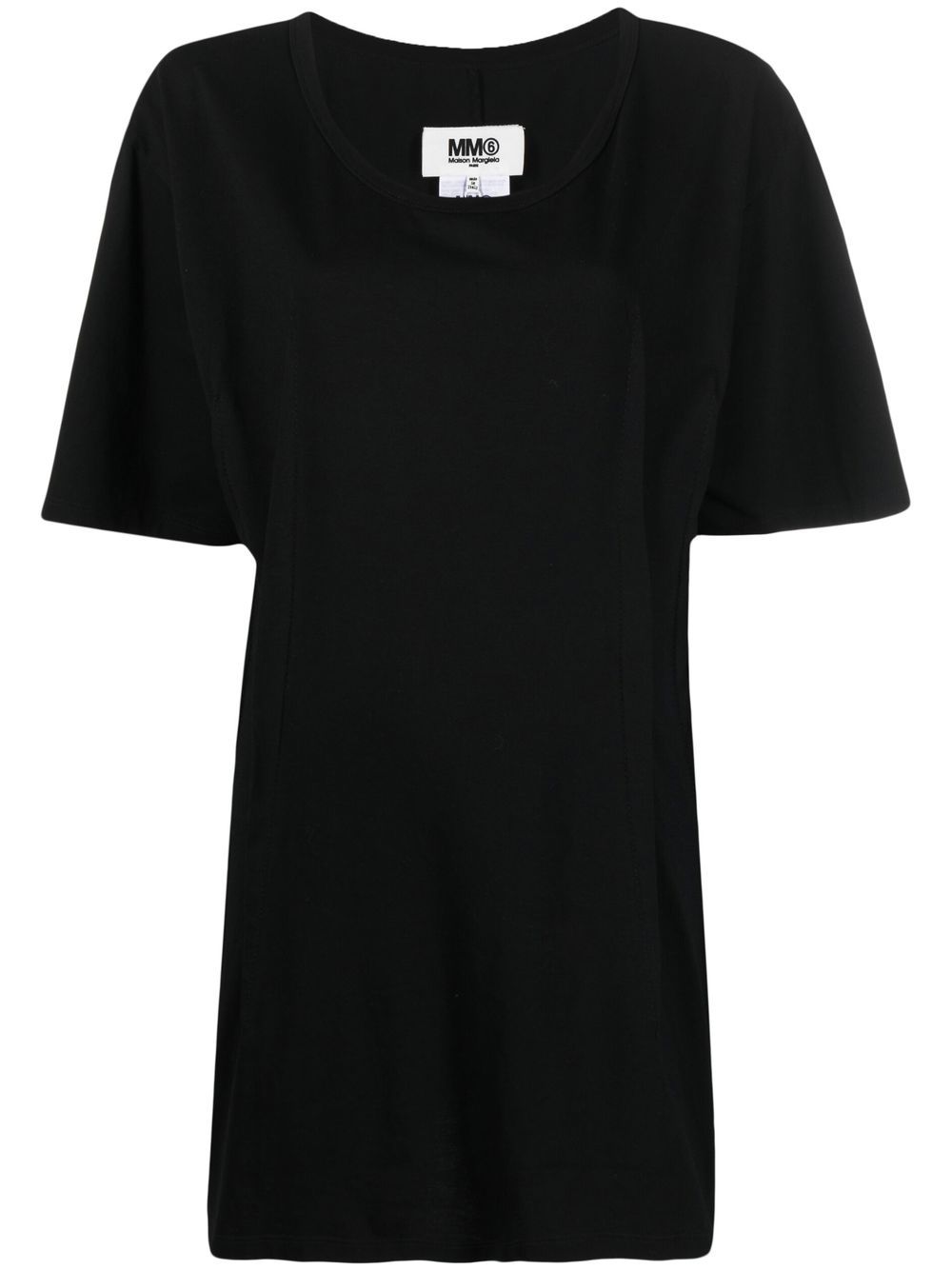 MM6 Maison Margiela cotton T-shirt dress - Black von MM6 Maison Margiela